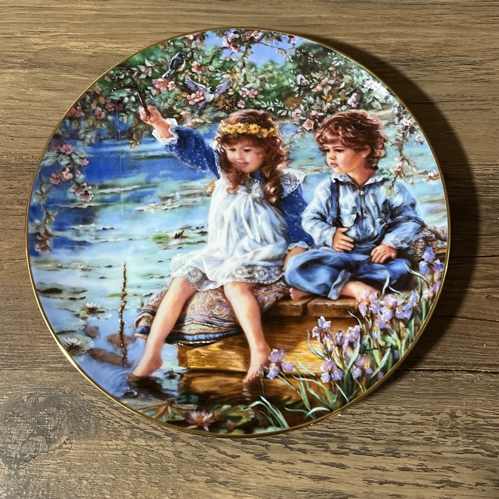 1991 Reco Collector Plate "Patience" by Sandra Kurk. Plate Number 28542